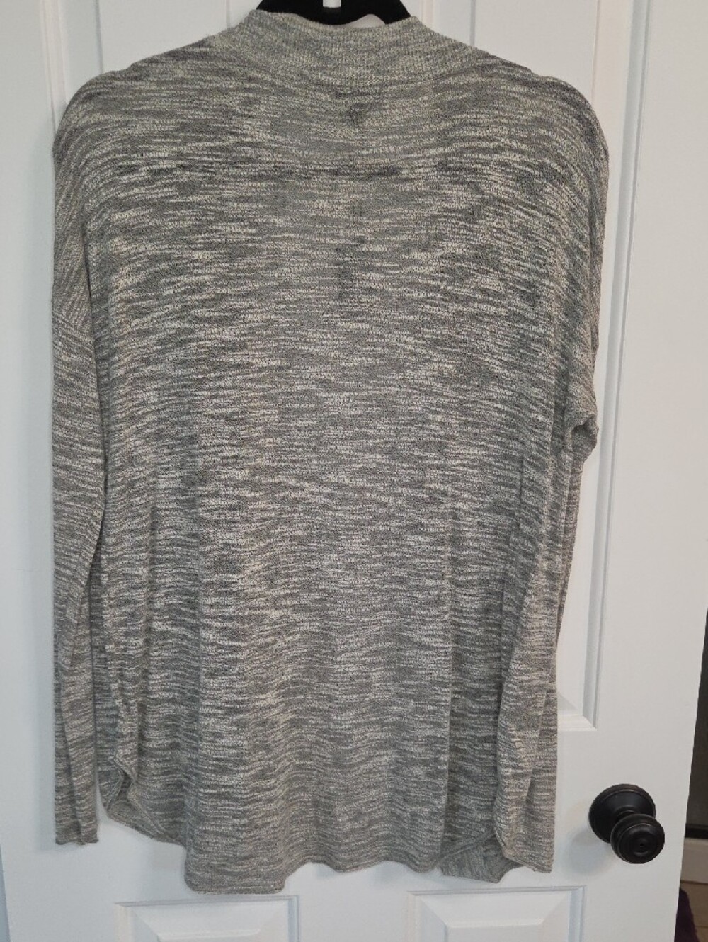 Express Gray Marled Open Cardigan - Picture 4 of 4